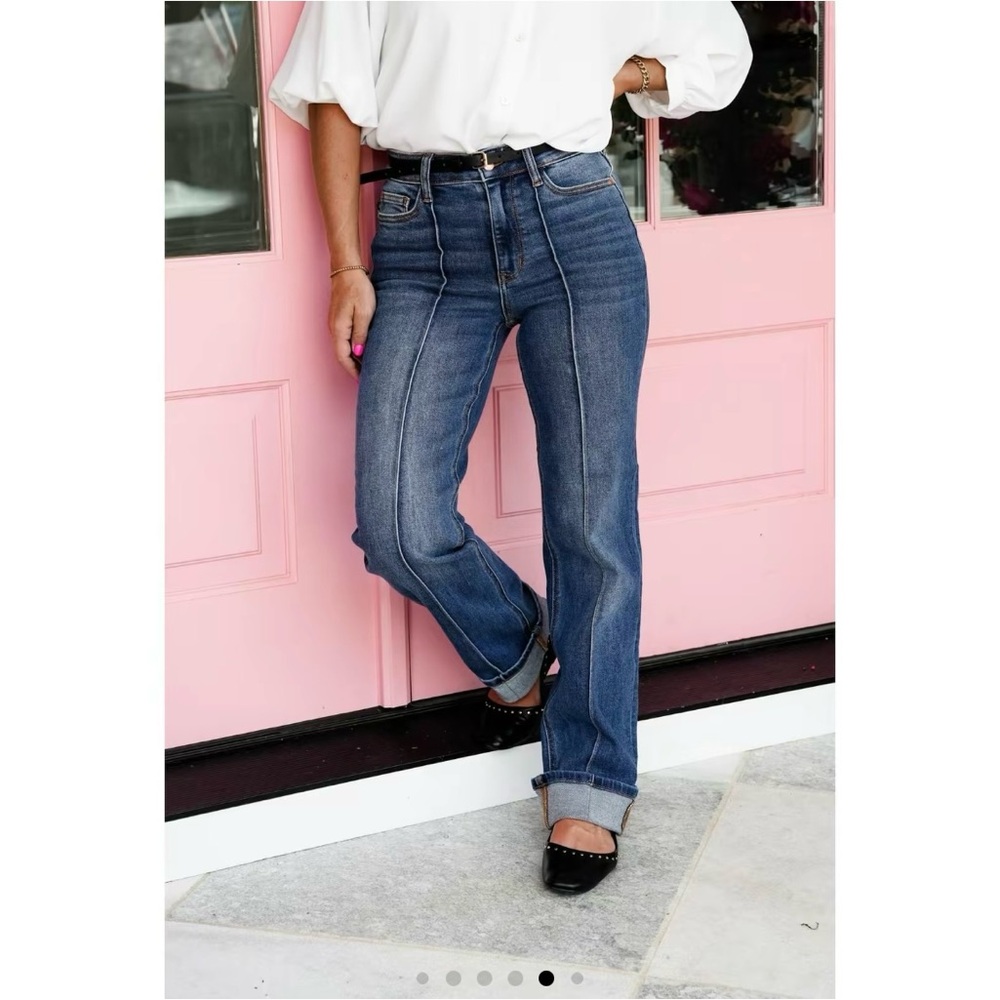 Judy Blue Straight Leg Blue Jeans 16W